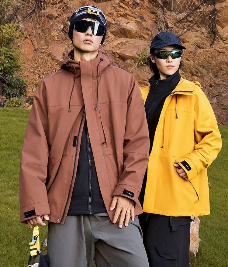 Premium 3 in 1 Detachable Shell Fleece Jacket Custom Waterproof Unisex Hiking Fishing Coat premium 3 in 1 detachable shell & fleece jacket | custom waterproof unisex hiking & fishing coat
