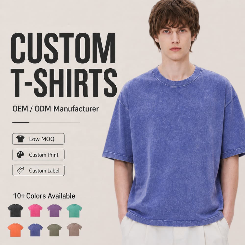 heavyweight 100% cotton washed t shirt with custom logo 1 heavyweight 100% cotton washed t shirt with custom logo 1